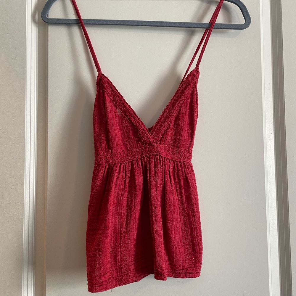 Elegant Red Women's Top